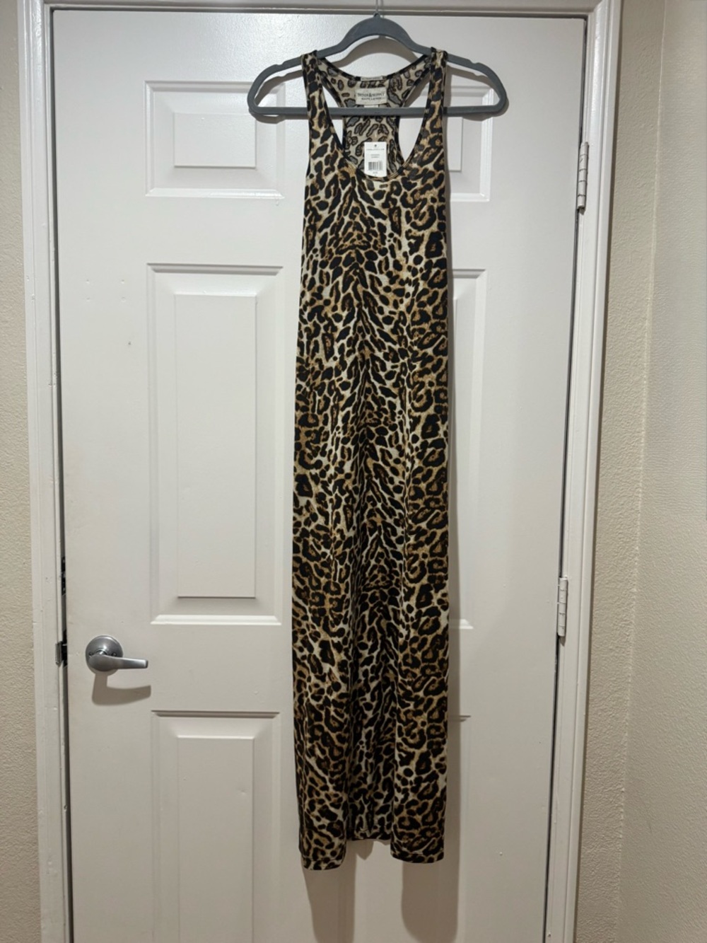 Denim & Supply Ralph Lauren Leopard Print Sleeveless Jumpsuit - Tan/Black